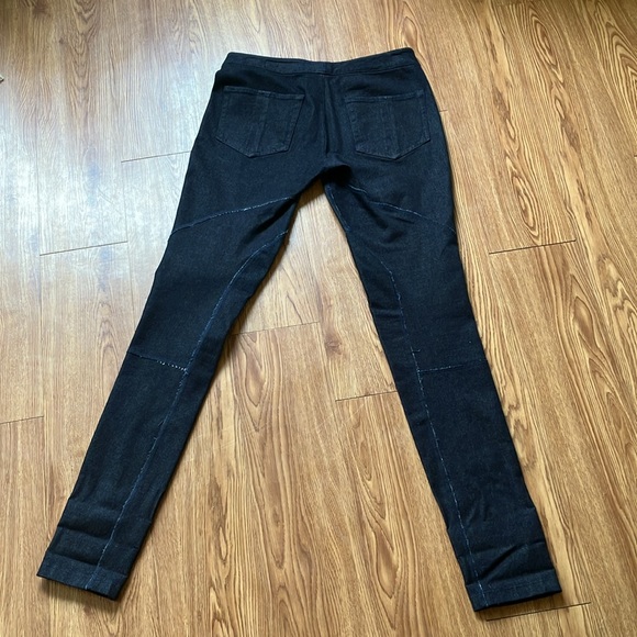 RAG & BONE Dark Wash Skinny Jeans Seamed Equestrian Raw Seam Stretch Denim 28 - Picture 2 of 7
